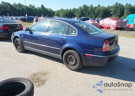 2001 Volkswagen Passat Gls из США, поврежденный, VIN WVWPD63B01P265089